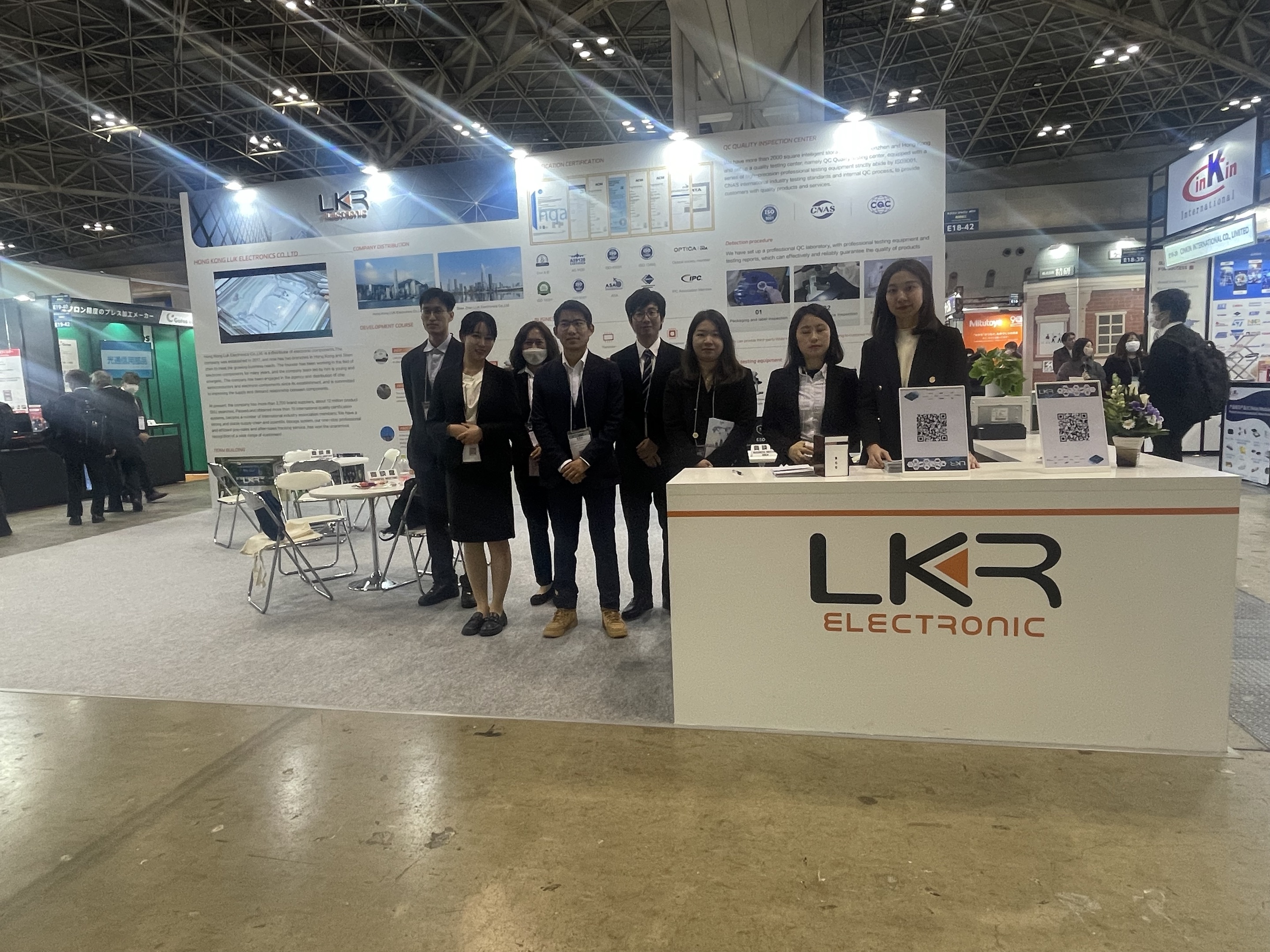 LKR made its debut at the Tokyo Electronic Components and Materials Manufacturing Equipment Exhibition in Japan.